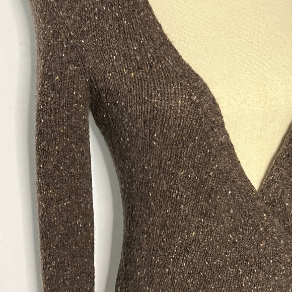 Vince 100% Cashmere Hoodie Sweater Wrap - Brown Sz Small - Picture 8 of 11